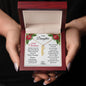 Merry Christmas To My Daughter | My Most Beautiful Chapter | Love Mom (Vertical Name Necklace)