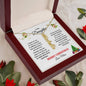 To My Daughter | Proudest Moment | Merry Christmas Love Mom (Vertical Name Necklace)