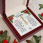 Merry Christmas To My Daughter | My Most Beautiful Chapter | Love Mom (Vertical Name Necklace)