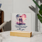 I Never Want to Stop Making Memories With You! (Square Acrylic Plaque)