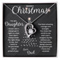 Merry Christmas To My Daughter | Greatest Gift | Love Dad (Forever Love Necklace)