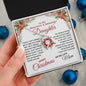 To My Beautiful & Amazing Daughter | My Greatest Gift | Merry Christmas Love Mom (Forever Love Necklace).