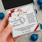 To My Granddaughter Merry Christmas | Always Connected by Heart | From Grandma (Forever Love Necklace)