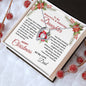 To My Beautiful & Amazing Daughter | My Greatest Gift | Merry Christmas Love Dad (Forever Love Necklace)