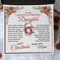 To My Beautiful & Amazing Daughter | My Greatest Gift | Merry Christmas Love Mom (Forever Love Necklace).