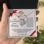 To My Granddaughter Merry Christmas | Always Connected by Heart | From Grandma (Forever Love Necklace)
