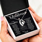 Merry Christmas To My Daughter | Greatest Gift | Love Dad (Forever Love Necklace)