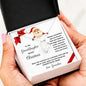 To My Granddaughter Merry Christmas | Always Connected by Heart | From Grandma (Forever Love Necklace)