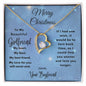 To My Beautiful Girlfriend Merry Christmas | My Heart & Soul | From Boyfriend (Forever Love Necklace)