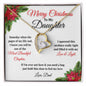 Merry Christmas To My Daughter | My Most Beautiful Chapter | Love Dad (Forever Love Necklace)