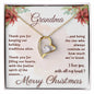 Merry Christmas (Grandma's Name) | Holiday Traditions (Forever Love Necklace)