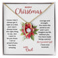Merry Christmas To My Daughter | My Greatest Gift | Love dad (Forever Love Necklace)