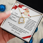 To My Granddaughter Merry Christmas | Always Connected by Heart | From Grandma (Forever Love Necklace)