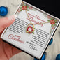 To My Beautiful & Amazing Daughter | My Greatest Gift | Merry Christmas Love Mom (Forever Love Necklace).