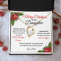 Merry Christmas To My Daughter | My Most Beautiful Chapter | Love Dad (Forever Love Necklace)