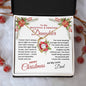 To My Beautiful & Amazing Daughter | My Greatest Gift | Merry Christmas Love Dad (Forever Love Necklace)
