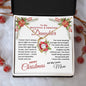 To My Beautiful & Amazing Daughter | My Greatest Gift | Merry Christmas Love Mom (Forever Love Necklace).