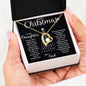 Merry Christmas To My Daughter | Greatest Gift | Love Dad (Forever Love Necklace)