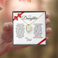 To My Daughter | Greatest Gift | Love Dad (Forever Love Necklace).