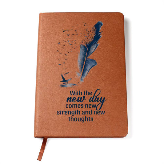 With the New Day (Leather Journal)