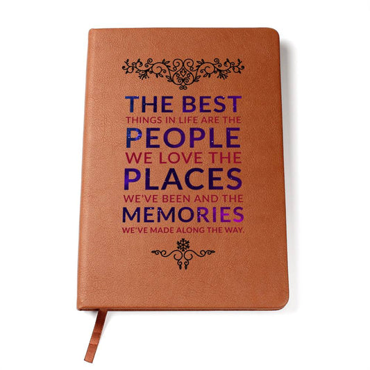 The Best Things (Leather Journal)