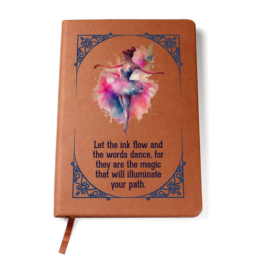 Let the Words Dance (Leather Journal)