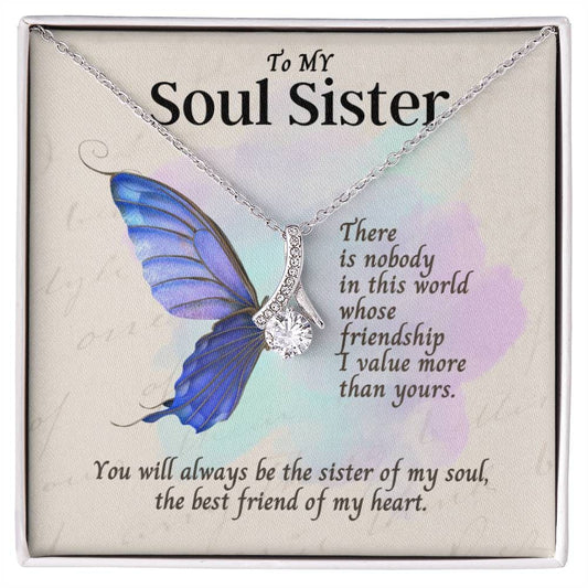 To My Soul Sister | Best Friend Of My Heart (Alluring Beauty Necklace)