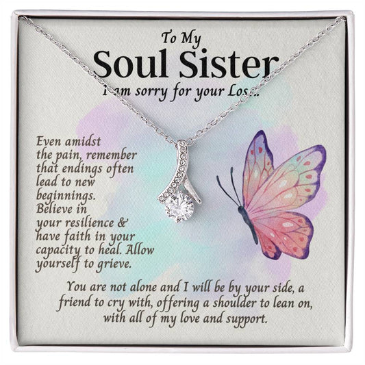 To My Soul Sister | New Beginnings | Friendship and Encouragement (Alluring Beauty Necklace)