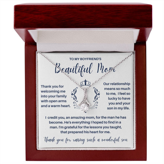 To My Boyfriend's Mom | Welcoming Open Arms (Alluring Beauty Necklace)