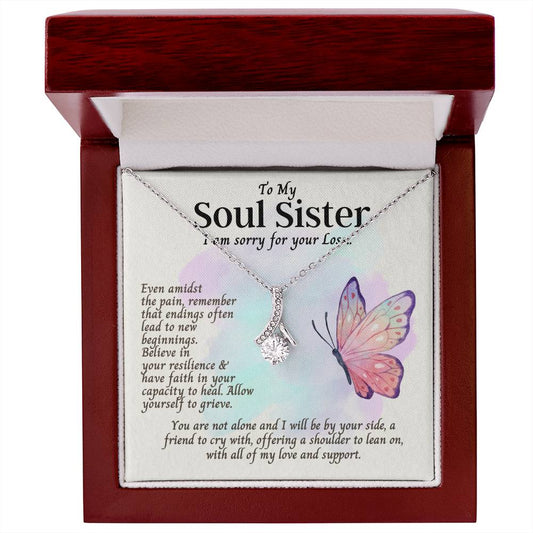 To My Soul Sister | New Beginnings | Friendship and Encouragement (Alluring Beauty Necklace)