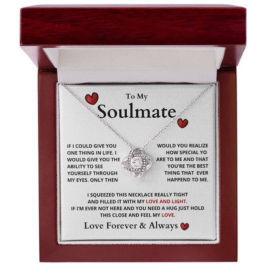 To My Soulmate | LOVE AND LIGHT (Love Knot Necklace)