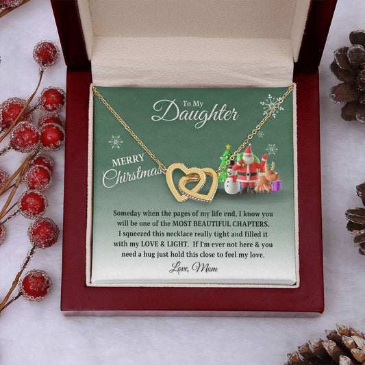To My Daughter Merry Christmas | Most Beautiful Chapter | Love Mom (Interlocking Hearts)