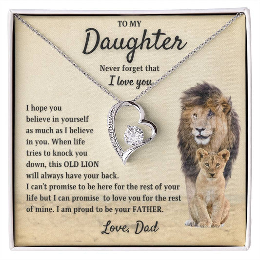 To My Daughter | Dad's Promise (Forever Love Necklace)