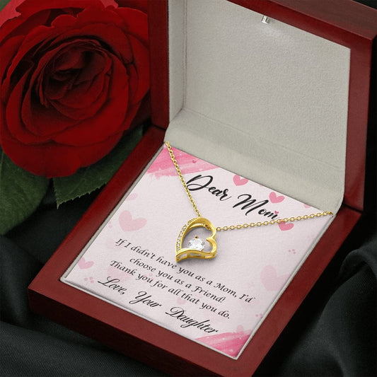 Dear Mom | I'd Choose You | From Daughter (Forever Love Necklace Only)
