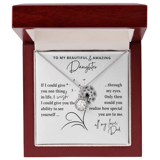 To My Daughter | My Wish for You | From Dad (Eternal Hope Necklace)