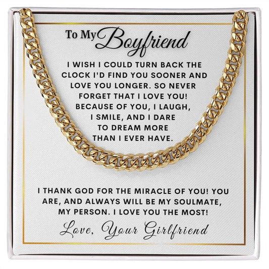To My Boyfriend | Miracle | From Girlfriend (Cuban Chain)