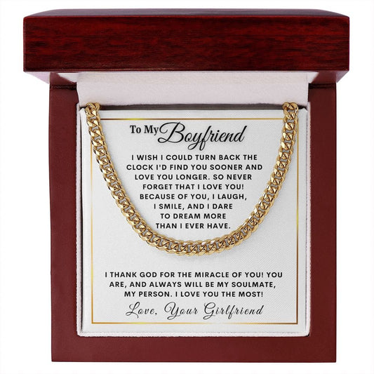 To My Boyfriend | Miracle | From Girlfriend (Cuban Chain)