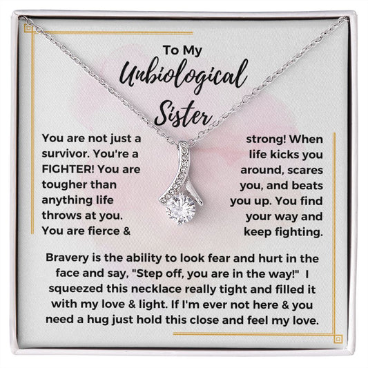 To My Unbiological Sister | You're a Fighter (Alluring Beauty Necklace)