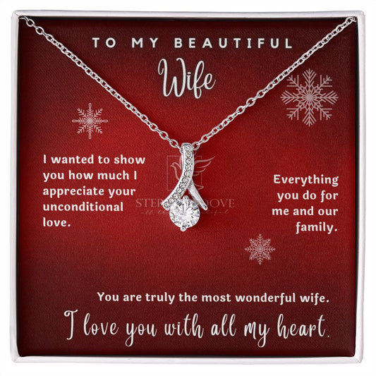 To My Beautiful Wife | Truly Merry Christmas (Alluring Beauty Necklace)