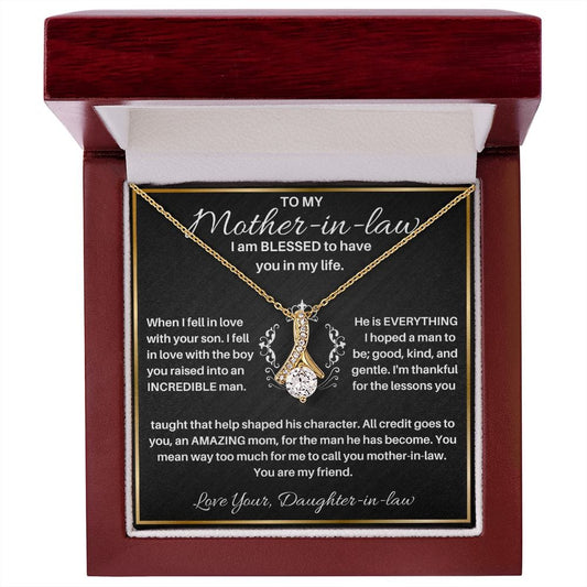 To My Mother-In-Law | I'm Blessed to Call You Friend | From Daughter-In-Law (Alluring Beauty Necklace)