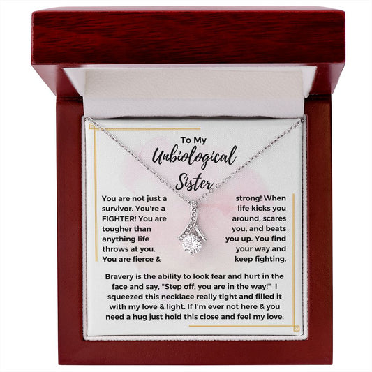 To My Unbiological Sister | You're a Fighter (Alluring Beauty Necklace)
