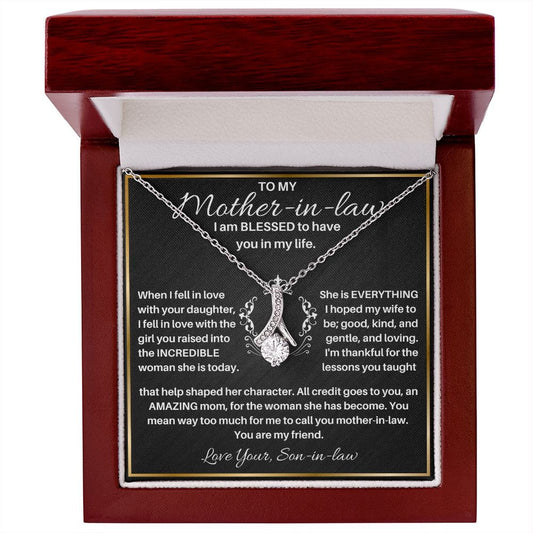 To My Mother-In-Law | I'm Blessed to Call You Friend | From Son-in-law (Alluring Beauty Necklace)