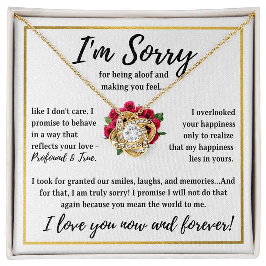 I'm Sorry | Profound and True (Love Knot Necklace)
