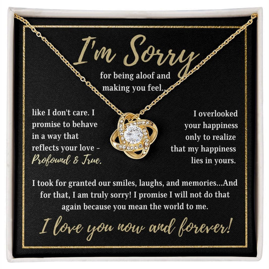 I'm Sorry | Profound and True (Love Knot Necklace)