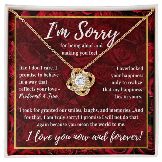 I'm Sorry | My Happiness Lies in Yours (Love Knot Necklace)