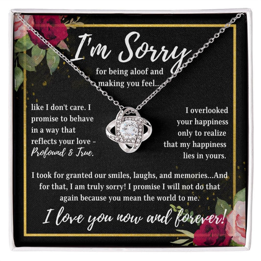 I'm Sorry | My Happiness Lies in Yours (Love Knot Necklace)