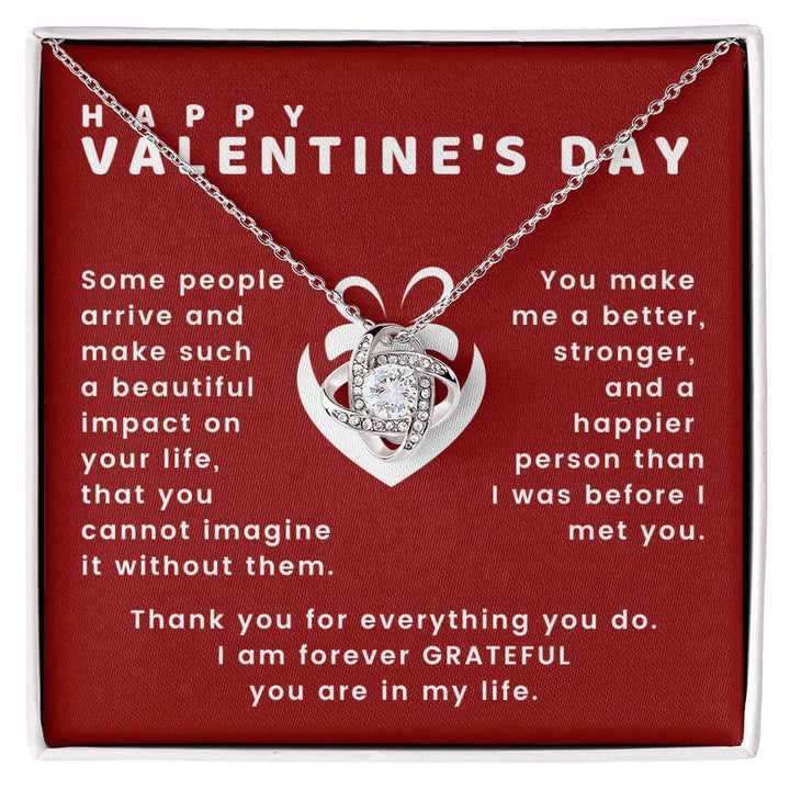 Valentine | Forever Grateful (Love Knot Necklace)