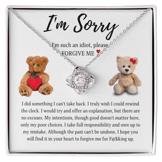I'M SORRY | Forgive Me (Love Knot Necklace)