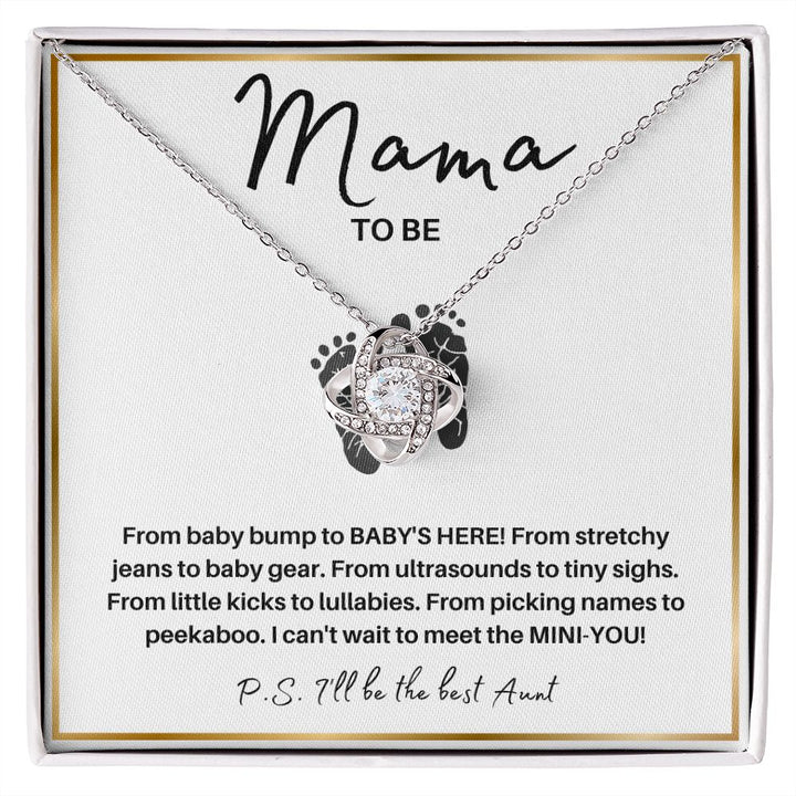 Mama To Be | Kicks to Lullabies | From Sister, Sister in Law, Best Friend (Love Knot Necklace)