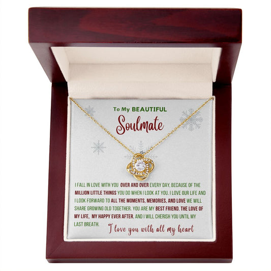To My Beautiful Soulmate | Million Moments | Christmas Collection (Love Knot Necklace)